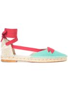 Castañer Manolo Ribbon Espadrilles - Green