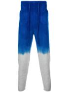 The Elder Statesman Dip Dye Track Pants - Blue