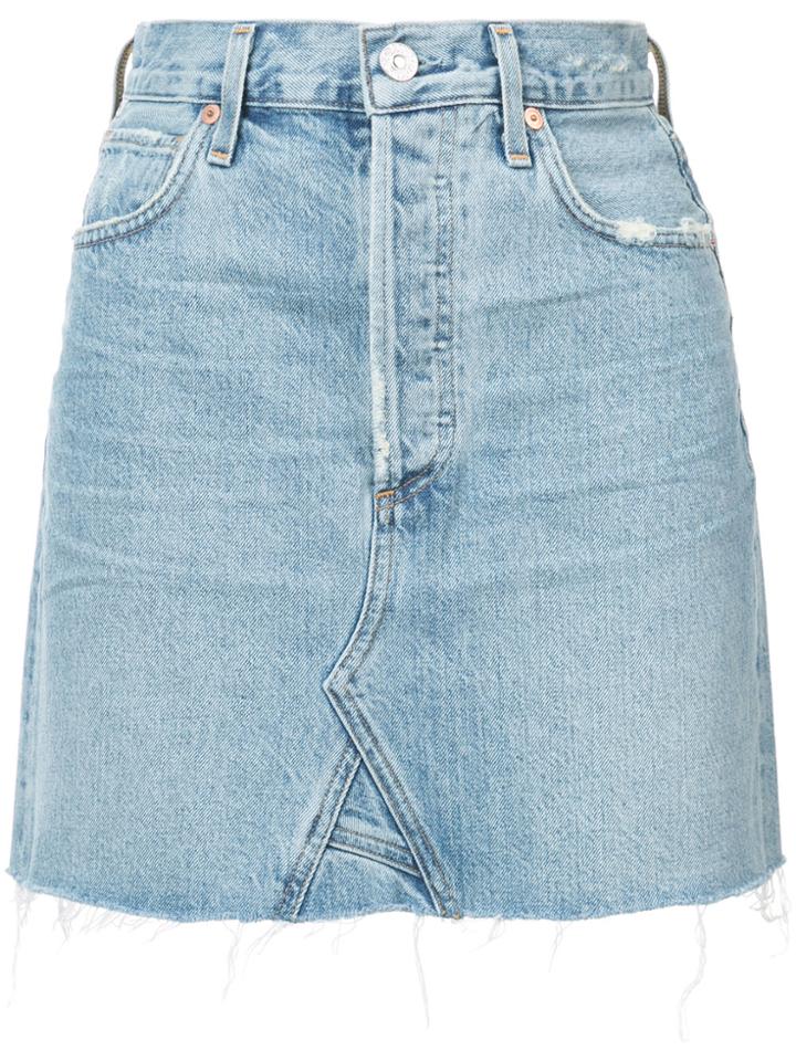 Citizens Of Humanity Astrid Mini Skirt - Blue