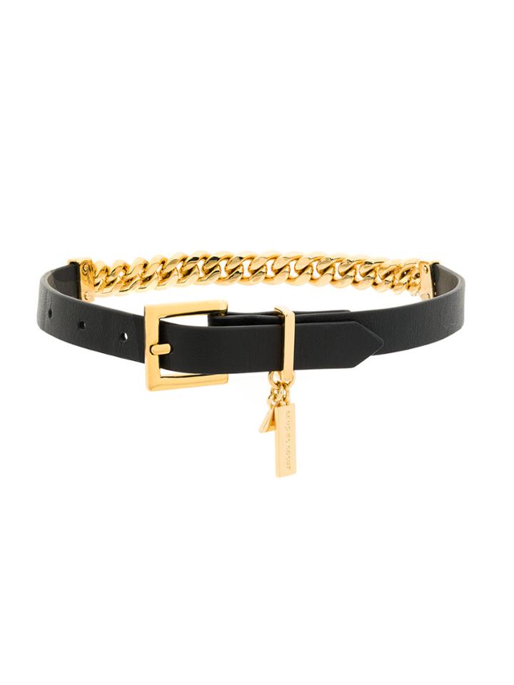 Coup De Coeur Wrap Chain Choker - Black