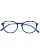 Saint Laurent - Round Frame Glasses - Unisex - Acetate/metal (other) - 51, Blue, Acetate/metal (other)