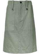 Bassike Utility Skirt, Women's, Size: 12, Green, Cotton