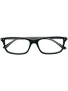 Bottega Veneta Eyewear Rectangular Frame Glasses - Black