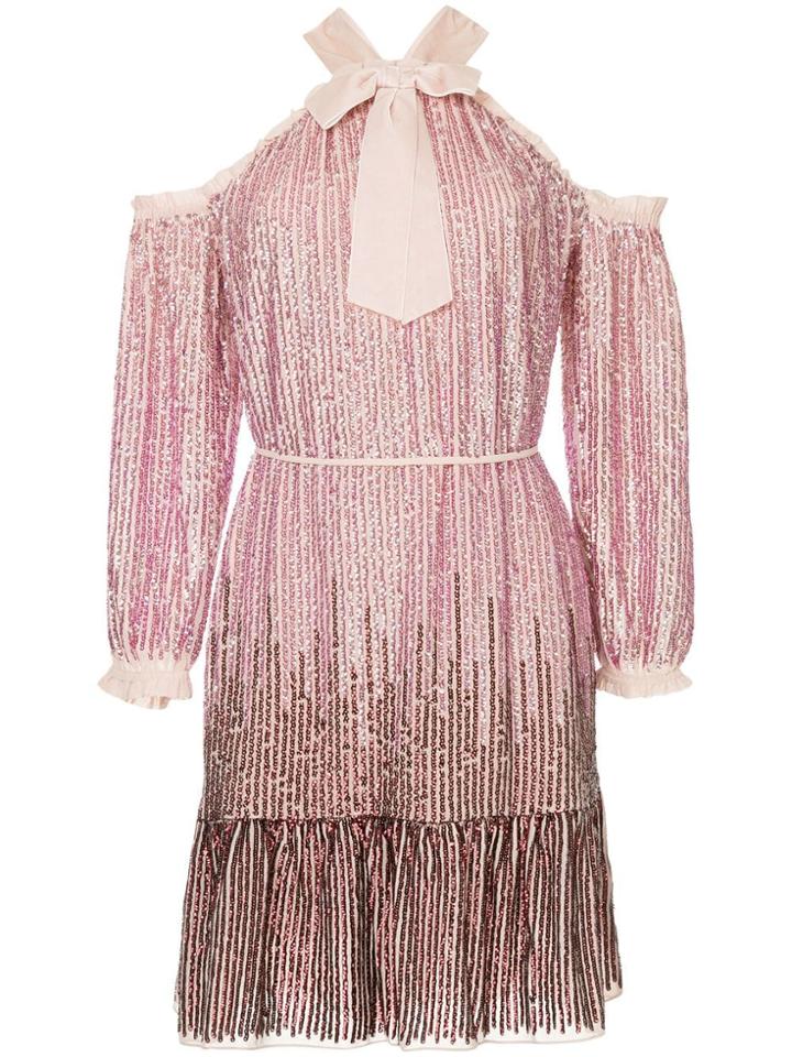 Needle & Thread Kaleidoscope Sequin Mini Dress - Pink & Purple