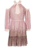 Needle & Thread Kaleidoscope Sequin Mini Dress - Pink & Purple