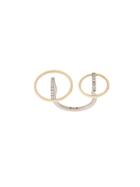 Charlotte Chesnais 18kt Yellow And White Gold Saturn Diamond Ring -
