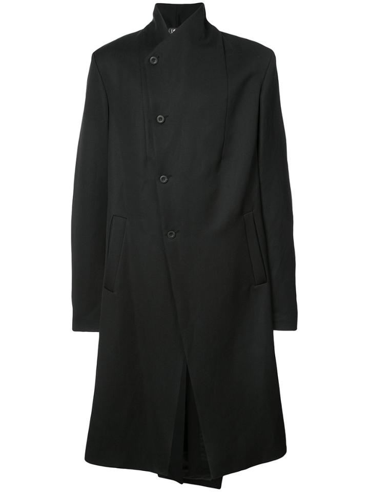 Lost & Found Ria Dunn Single Breasted Asymmetric Coat - Black