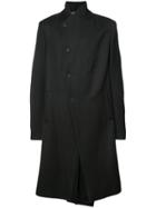 Lost & Found Ria Dunn Single Breasted Asymmetric Coat - Black