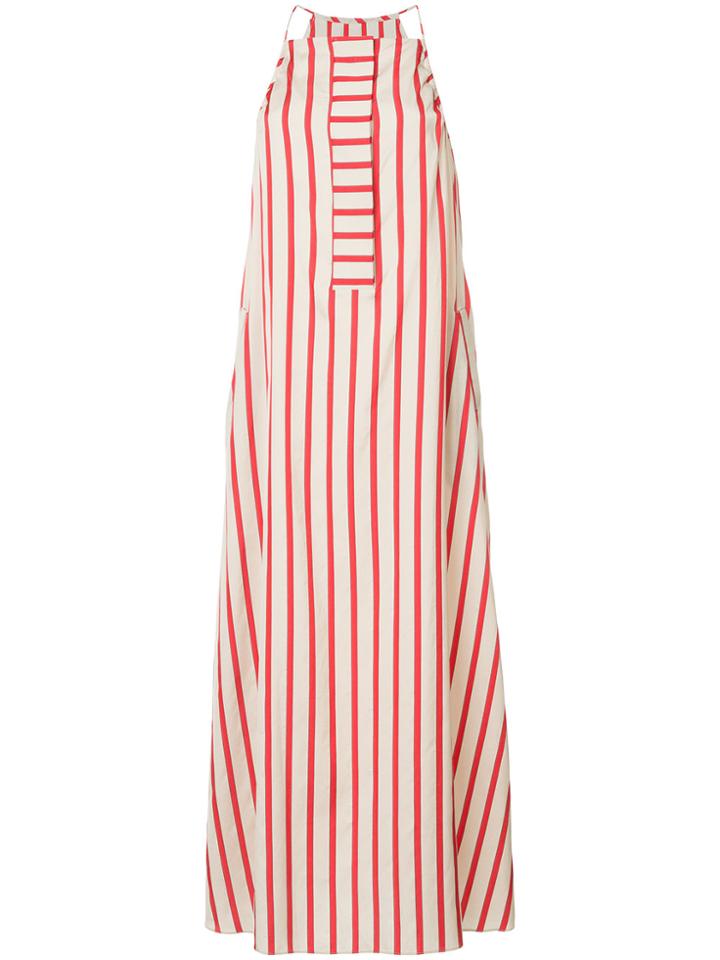 Christopher Esber Striped Maxi Tank Dress - Red