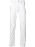 Tommy Jeans Straight Leg Embroidered Logo Jeans - White