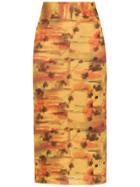 Lygia & Nanny Orixá Midi Skirt - Yellow & Orange