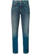 Grlfrnd - Stonewashed Skinny Jeans - Women - Cotton - 25, Blue, Cotton