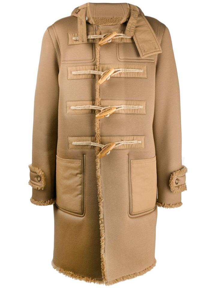 Burberry Shearling-lined Duffle Coat - Neutrals