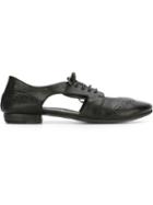 Marsèll Distressed Cut-out Brogues, Women's, Size: 39, Black, Leather