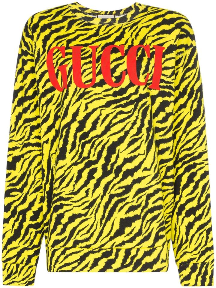 Gucci Zebra Print Sweater - Black