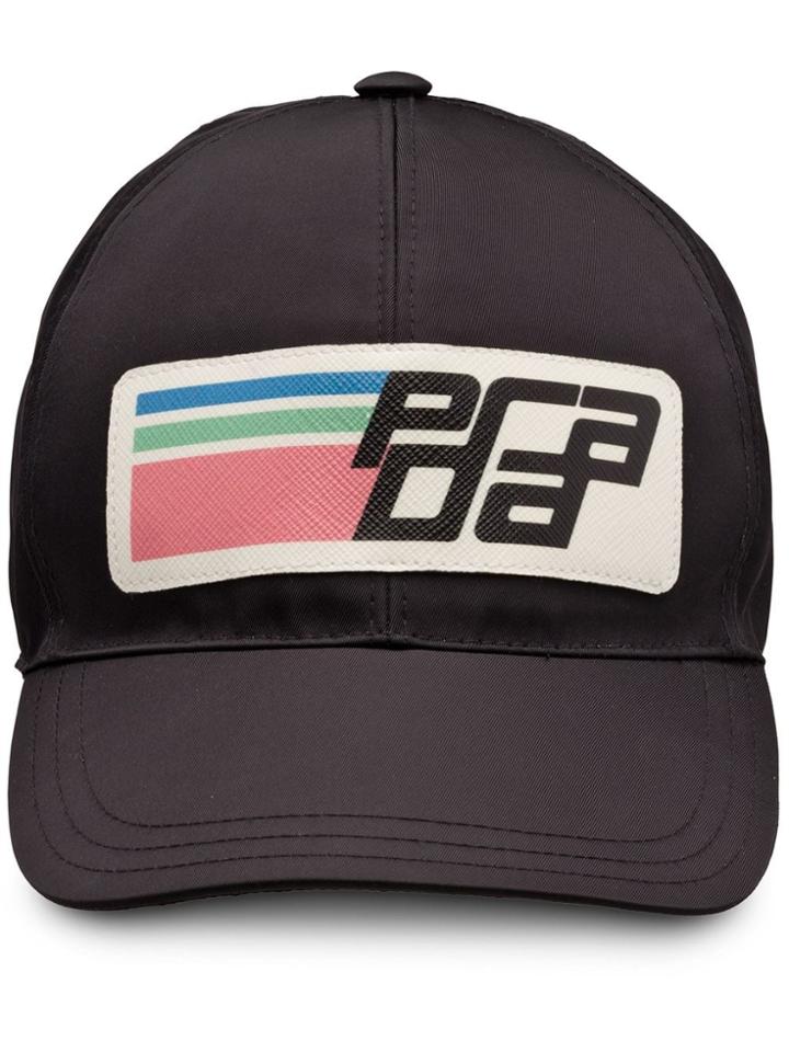 Prada Nylon Logo Baseball Cap - Black