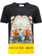 Gucci Water Lilies T-shirt, Size: Large, Yellow, Linen/flax