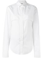 Chalayan Flap Shirt, Men's, Size: 54, White, Cotton