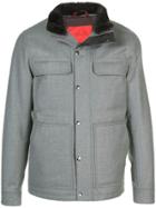 Isaia Wool Windbreaker Jacket - Grey