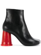 Mm6 Maison Margiela Cup Heeled Boots - Black