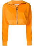 Chiara Ferragni Appliqué Stripe Cropped Jacket - Orange
