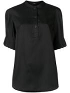 Joseph Half Button-down Shirt - Black