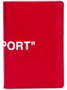 Off-white Logo Passport Holder - Red