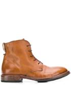 Moma Minsk Lace Up Boots - Brown