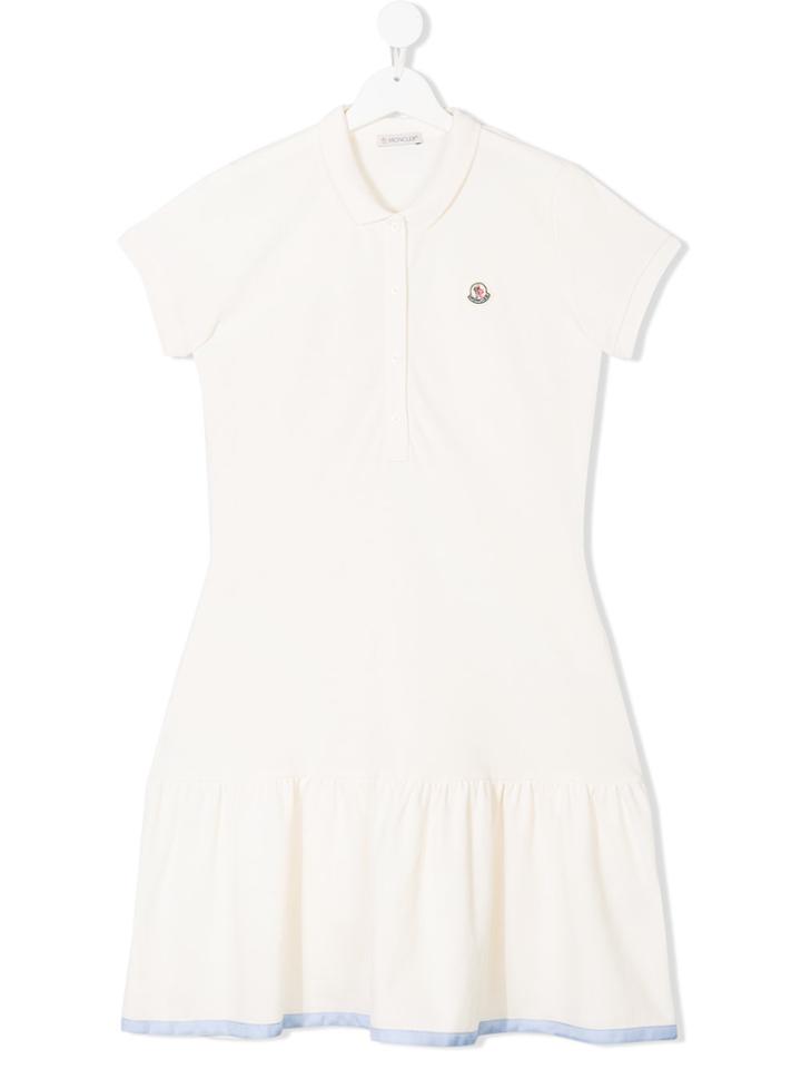 Moncler Kids Polo Dress - White