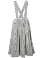 Comme Des Garçons Comme Des Garçons - Striped Shoulder Strap Skirt - Women - Cotton - S, Black, Cotton