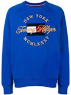 Tommy Hilfiger New York Logo Embroidered Sweatshirt - Blue