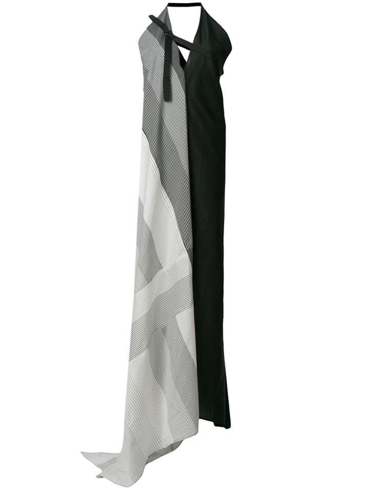 Lost & Found Ria Dunn Striped Long Dress - Black