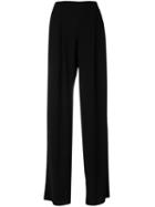 Giorgio Armani - Wide Leg Trousers - Women - Polyester/acetate/cupro - 46, Women's, Black, Polyester/acetate/cupro