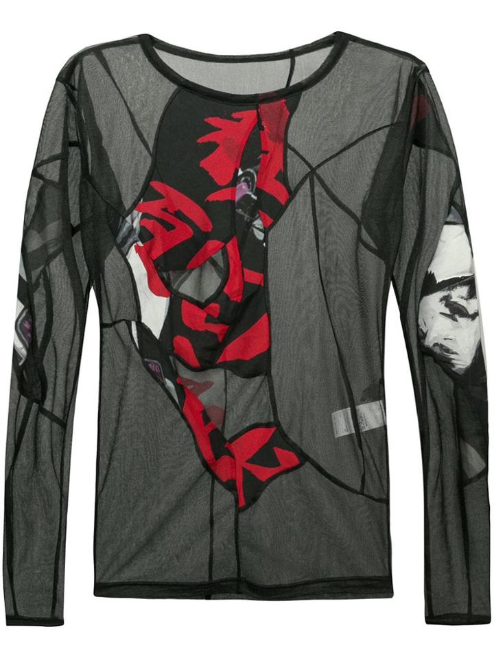 Yohji Yamamoto Tight Body Top D - Black