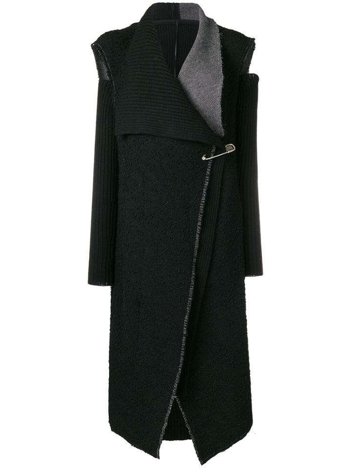 Masnada Oversized Deconstructed Gilet - Black