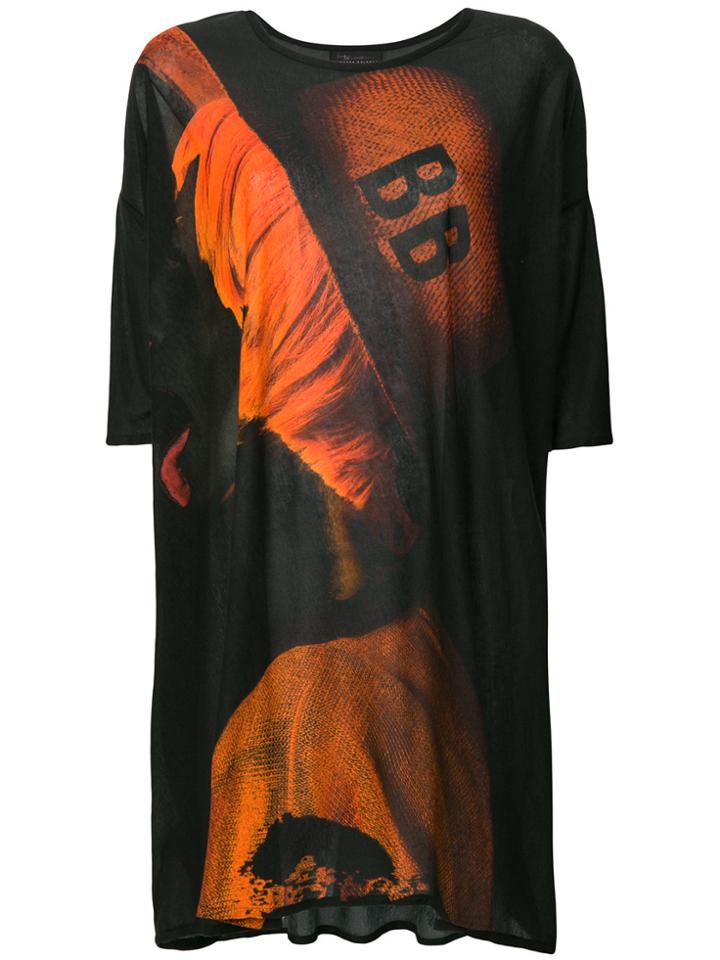 Barbara Bologna Short Printed Dress - Black