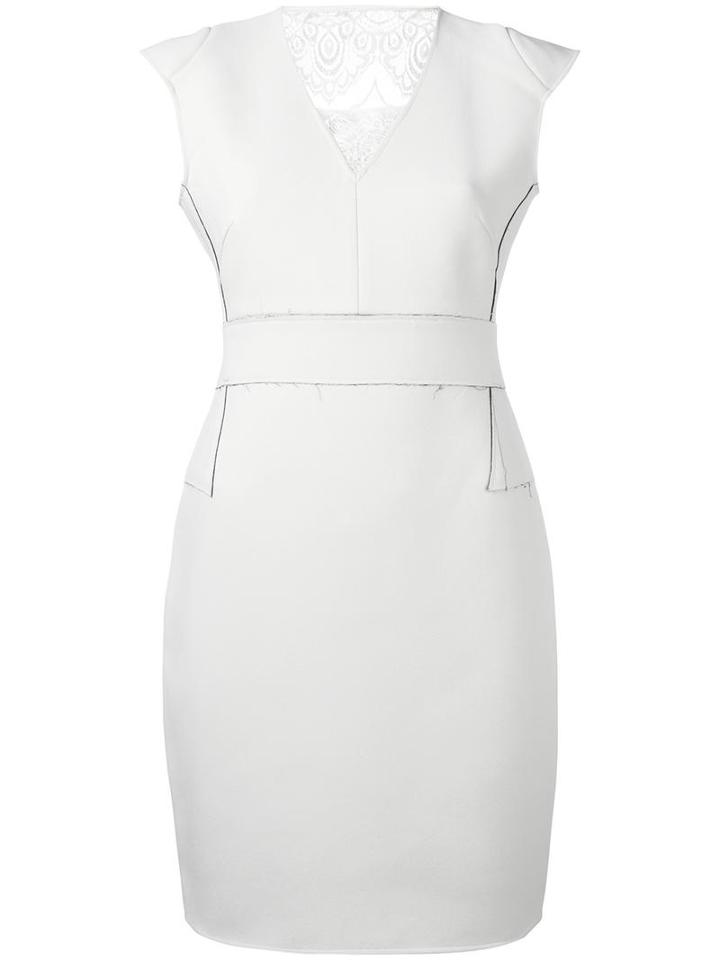 Tony Cohen 'yoko' Dress, Women's, Size: 36, White, Wool/viscose/polyester