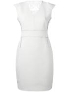 Tony Cohen 'yoko' Dress, Women's, Size: 36, White, Wool/viscose/polyester