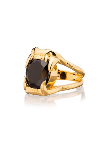 Maria Nilsdotter Gold-plated Silver Jaw Stone Spinel Ring - Metallic