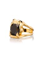 Maria Nilsdotter Gold-plated Silver Jaw Stone Spinel Ring - Metallic