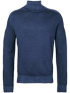 Etro - Turtleneck Sweater - Men - Wool - L, Blue, Wool
