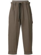 3.1 Phillip Lim Cropped Tapered Trousers - Brown