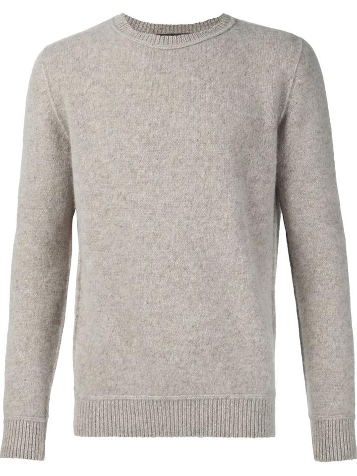 The Elder Statesman Cashmere 'ra Crew' Jumper, Adult Unisex, Size: Medium, Nude/neutrals, Cashmere