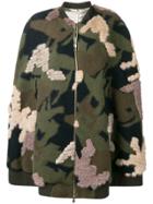 Liska Military Styled Loose Coat - Green
