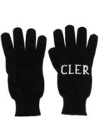 Moncler Logo Gloves - Black