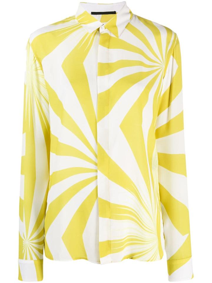 Haider Ackermann Geometric Print Shirt - Yellow