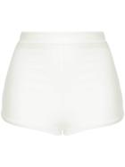 Peony Gardenia Bikini Shorts - White