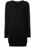 Twin-set V-neck Loose-fit Jumper, Women's, Size: Xs, Black, Cotton/cashmere