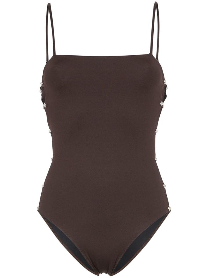 Rudi Gernreich Dome Tie Detail Swimsuit - Brown
