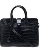Saint Laurent Leather Cabas Monogramme Handbag